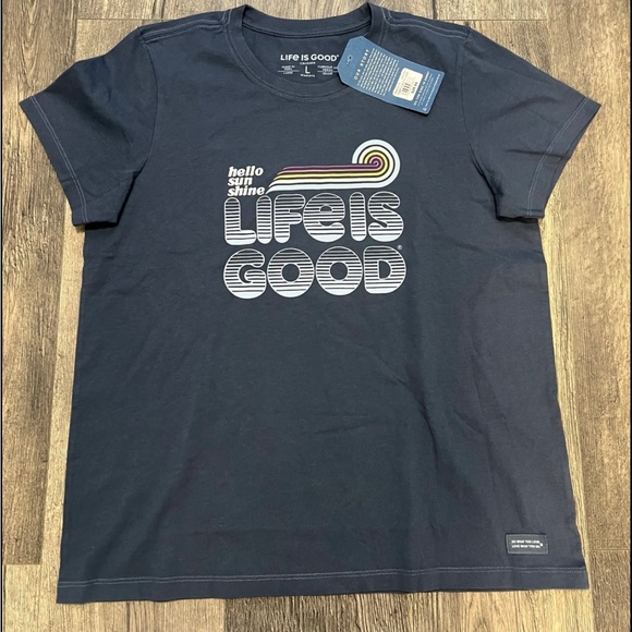 Life Is Good Tops - Hello Sunshine Life is Good Crusher Tee Women’s